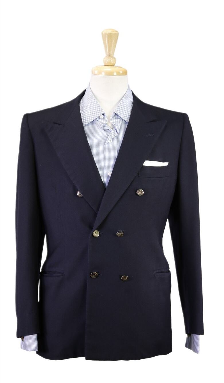 Bespoke Tailored Handmade in Italy Milian Double Breasted Wool Blazer Jacket 38S
